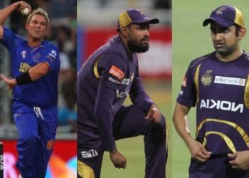ShaneWarne, Yusuf Pathan and Gautam Gambhir