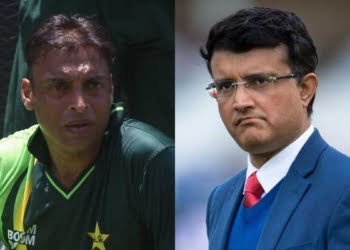 Shoaib Akhtar and Sourav Ganguly