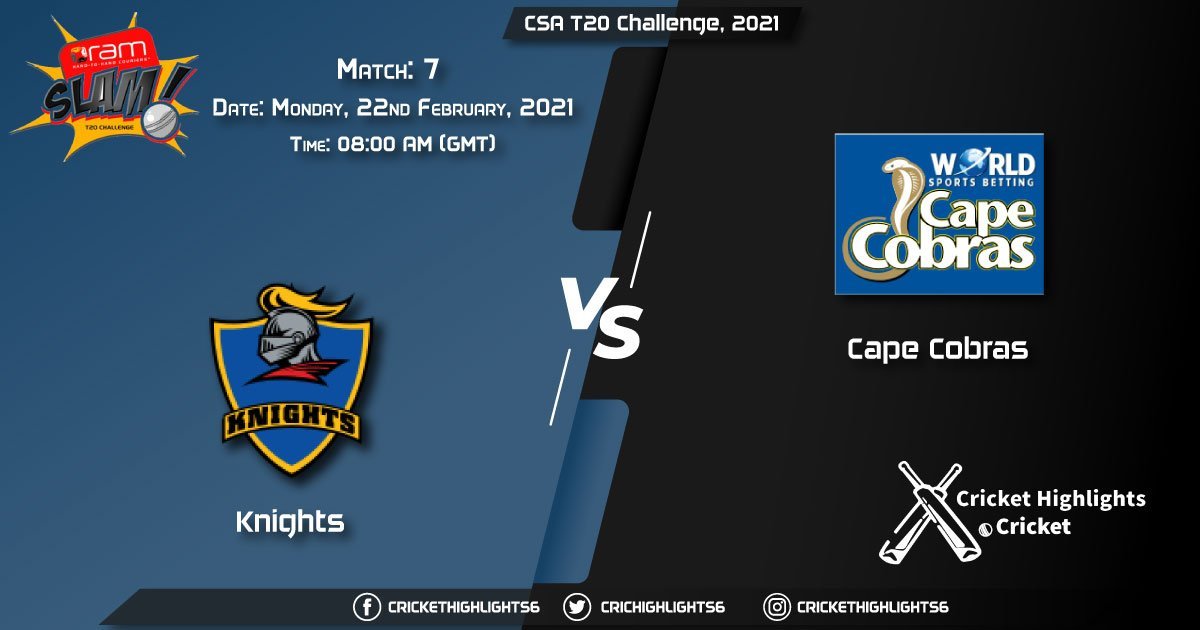 Knights-vs-Cape-Cobras,-Match-7,-February-22,-2021-Live-Cricket-Score,-CSA-T20-Challenge,-2021