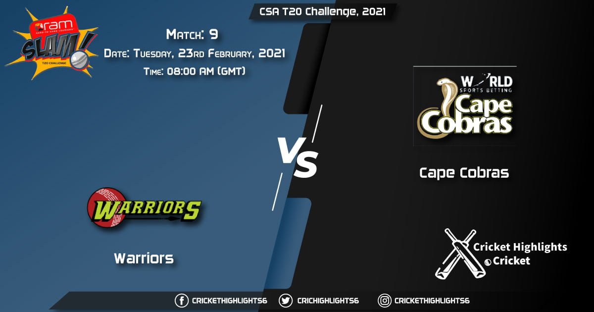 Warriors-vs-Cape-Cobras,-Match-9,-February-23,-2021-Live-Cricket-Score,-CSA-T20-Challenge,-2021