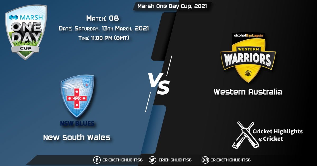 New-South-Wales-vs-Western-Australia,-Match-8,-March-13,-2021-Live-Cricket-Score,-Marsh-One-Day-Cup,-2021