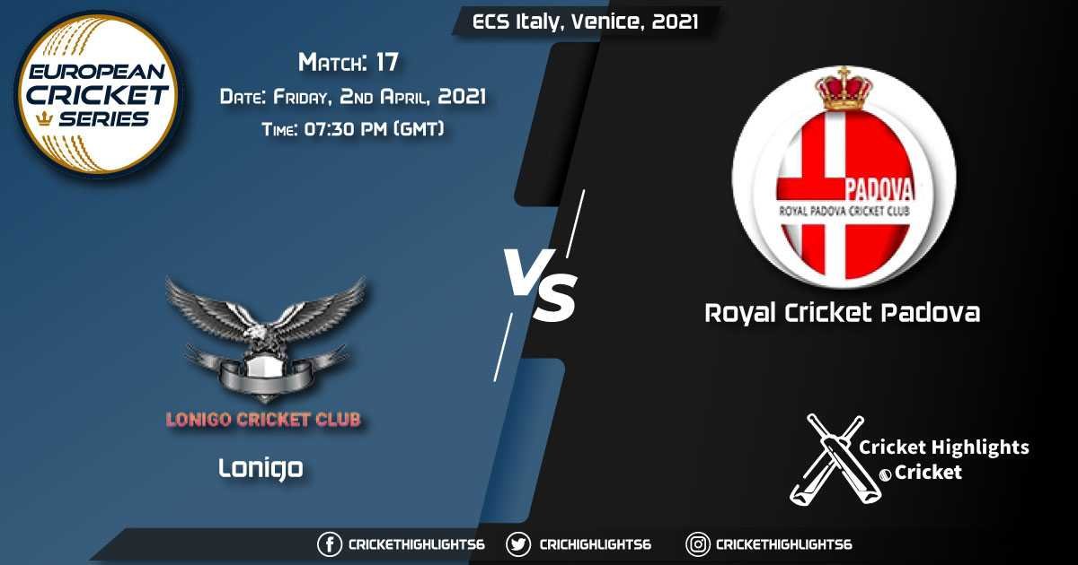 LON vs RCP Live Scorecard, Match 17, April 02, 2021 Live Cricket Score, ECS Italy, Venice, 2021