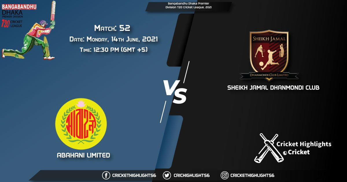 AL vs SJDC, Live Scorecard, Match 52, June 14, 2021, Live Cricket Score, Bangabandhu Dhaka Premier Division T20 Cricket League, 2021