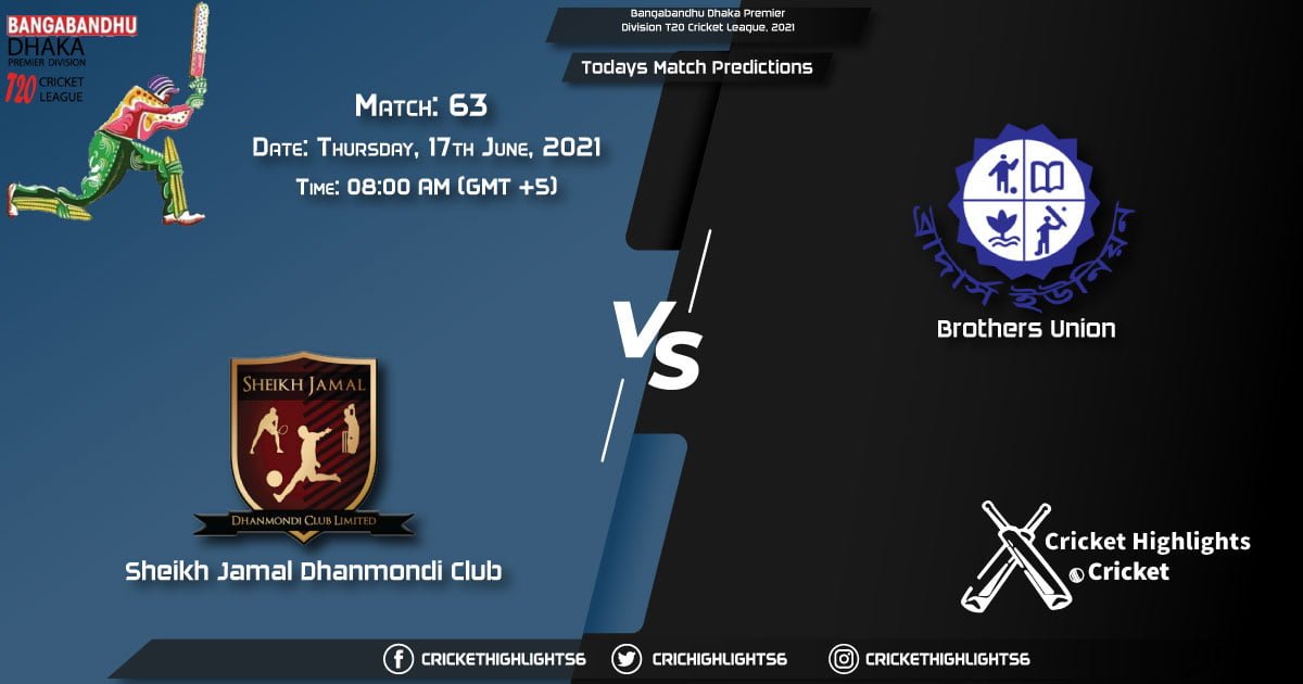 BangabandhDhaka Premier Division T20 Cricket League, 2021, Match 63 SJDC vs BU, Playing 11 & Today's Match Predictions
