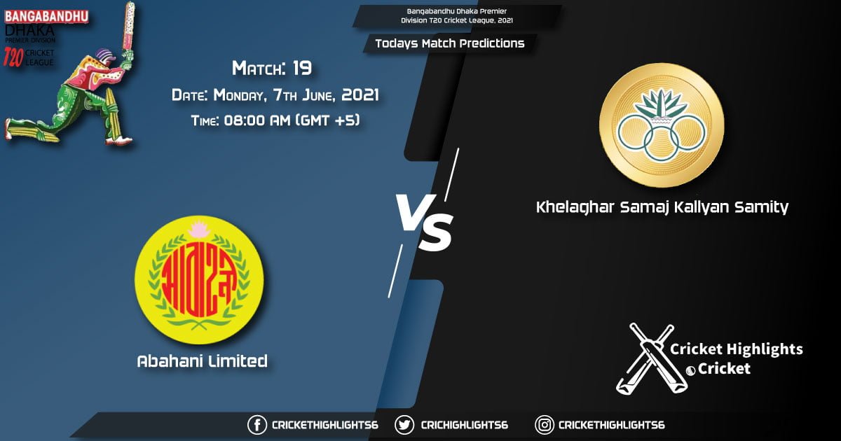 Bangabandhu Dhaka Premier Division T20 Cricket League, 2021, Match 19 AL vs KSKS, Playing 11 & Today's Match Predictions