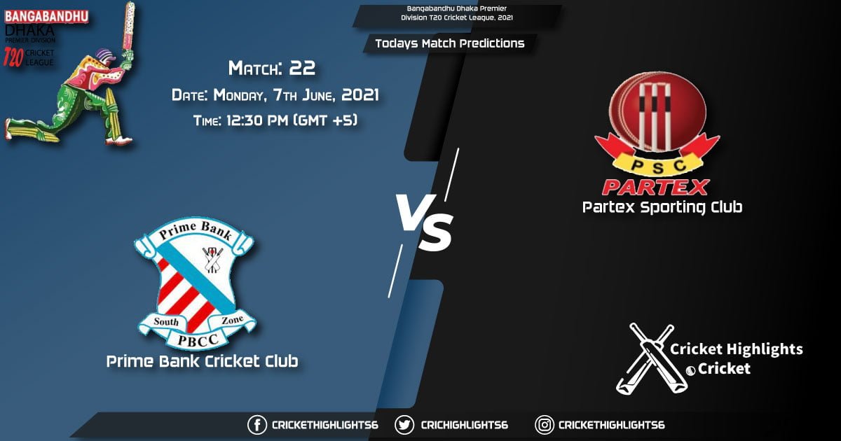 Bangabandhu Dhaka Premier Division T20 Cricket League, 2021, Match 22 PBCC vs PAR, Playing 11 & Today's Match Predictions