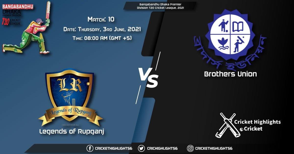 LOR vs BU, Live Scorecard, Match 10, June 3, 2021, Live Cricket Score, Bangabandhu Dhaka Premier Division T20 Cricket League, 2021