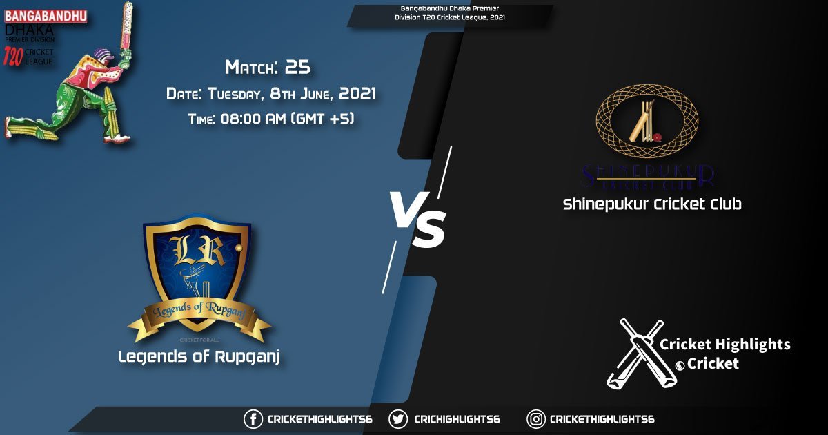 LOR vs SCC, Live Scorecard, Match 25th, June 8, 2021, Live Cricket Score, Bangabandhu Dhaka Premier Division T20 Cricket League, 2021