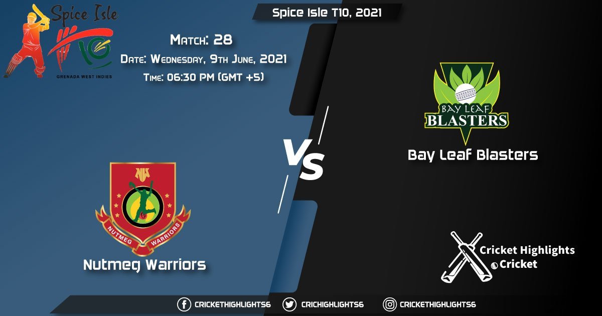 NW vs BLB, Live Scorecard, Match 28, June 9, 2021, Live Cricket Score, Spice Isle T10, 2021