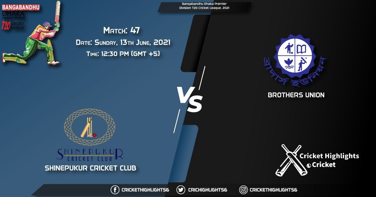 SCC vs BU, Live Scorecard, Match 47, June 13, 2021, Live Cricket Score, Bangabandhu Dhaka Premier Division T20 Cricket League, 2021