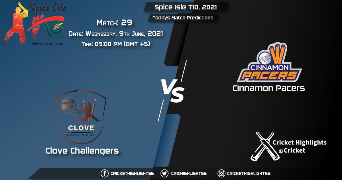 Spice Isle T10, 2021, Match 29 CC vs CP, Playing 11 & Today's Match Predictions