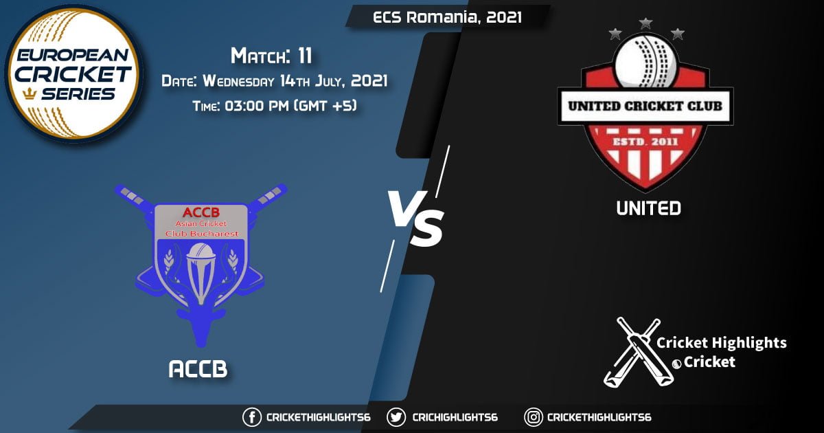 ACCB vs UNI, Live Scorecard, Match 11, July 14, 2021, Live Cricket Score, ECS Romania, 2021