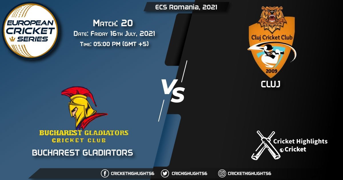 BUG vs CLJ, Live Scorecard, Match 20, July 16, 2021, Live Cricket Score, ECS Romania, 2021