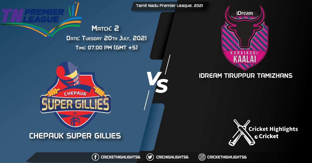 CSG vs ITT, Live Scorecard, Match 2, July 20, 2021, Live Cricket Score, Tamil Nadu Premier League, 2021