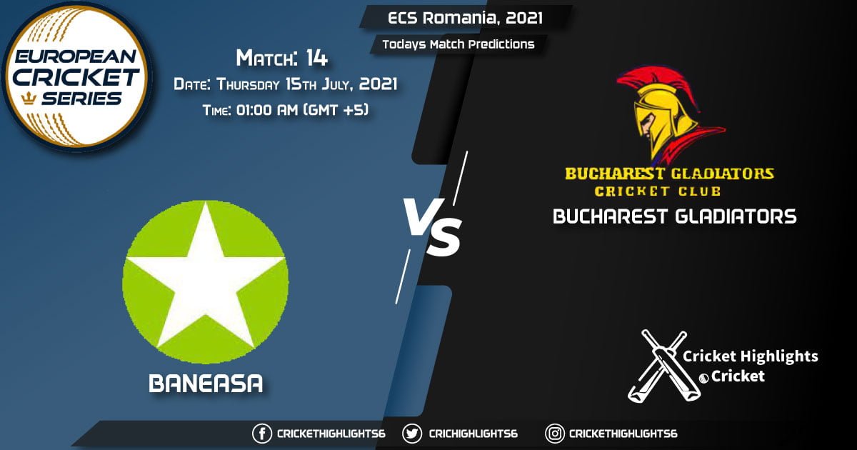 ECS Romania, 2021, Match 14 BAN vs BUG, Playing 11 & Today's Match Predictions