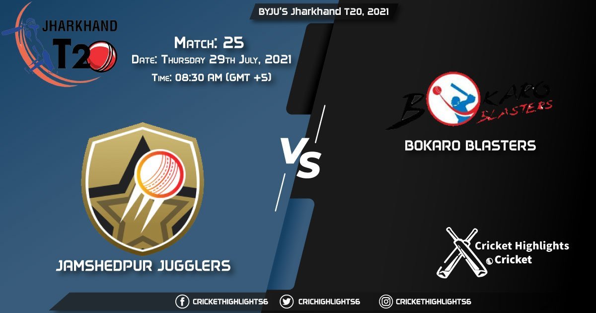JAM vs BOK, Live Scorecard, Match 25, July 29, 2021, Live Cricket Score, BYJU'S Jharkhand T20, 2021