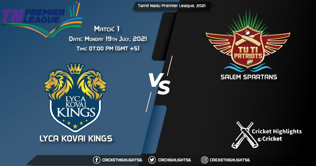 Tamil Nadu Premier League, 2021 Live Match 1, LKK vs SS LIVE Streaming for free, When, Where, How to Watch