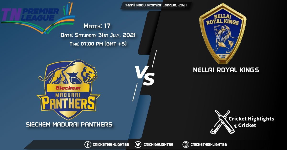 Tamil Nadu Premier League, 2021, Live Match 17, SMP vs NRK, LIVE Streaming for free, When, Where, How to Watch