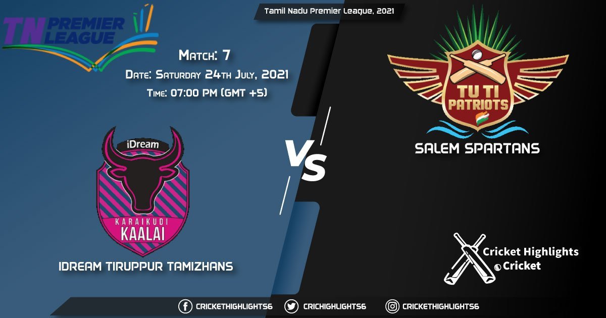 Tamil Nadu Premier League, 2021 Live Match 7, ITT vs SS LIVE Streaming for free, When, Where, How to Watch