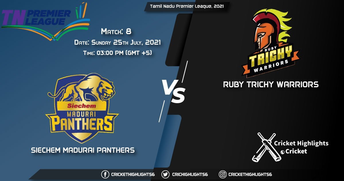 Tamil Nadu Premier League, 2021 Live Match 8, SMP vs RTW LIVE Streaming for free, When, Where, How to Watch