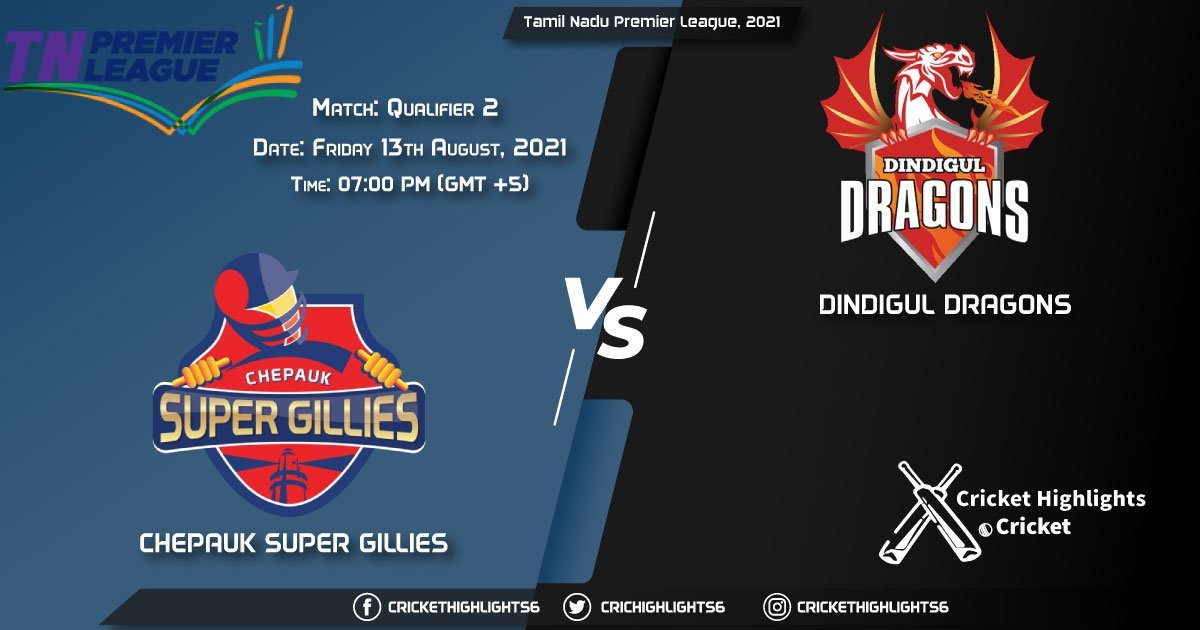 CSG vs DD, Live Scorecard, Match Qualifier 2, August 13, Live Cricket Score, Tamil Nadu Premier League, 2021