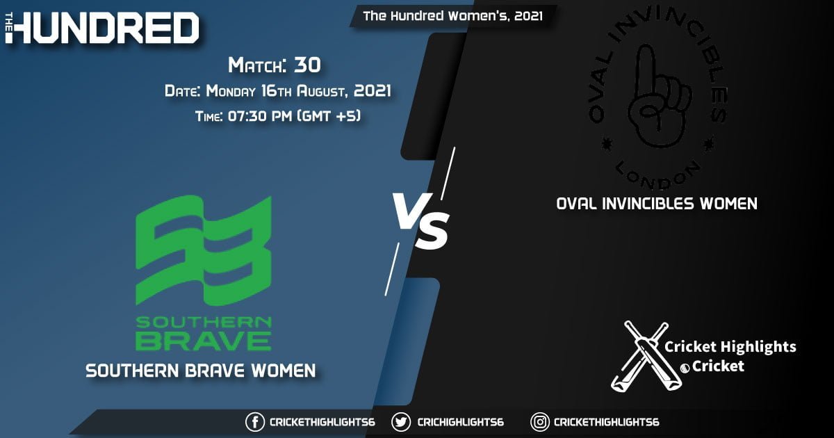 SOB-W vs OVI-W, Live Scorecard, Match 30, August 16, 2021, Live Cricket Score, The Hundred Women, 2021