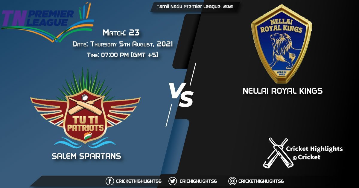 SS vs NRK, Live Scorecard, Match 23, August 5, Live Cricket Score, Tamil Nadu Premier League, 2021