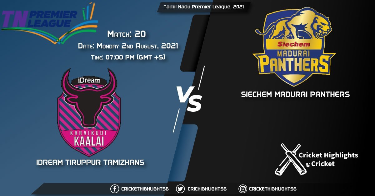 Tamil Nadu Premier League, 2021 Live Match 20, ITT vs SMP LIVE Streaming for free, When, Where, How to Watch