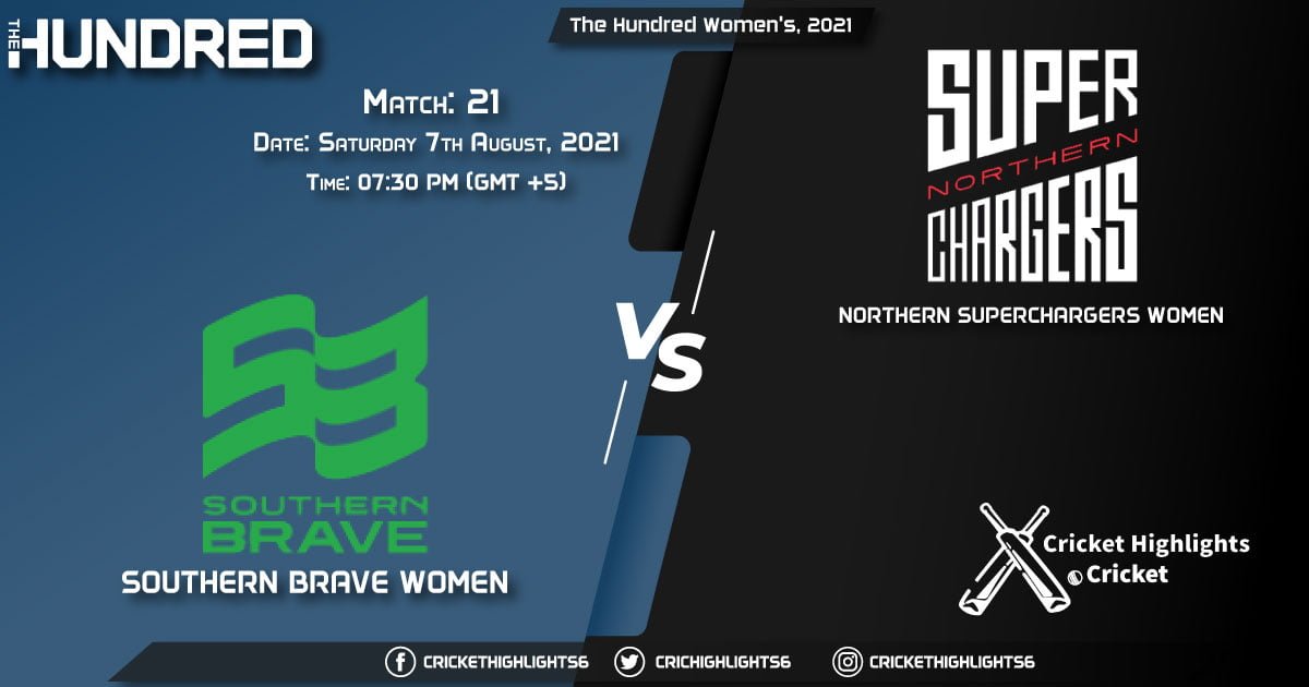 The Hundred Women, 2021 Live Match 21, SOB-W vs NOS-W LIVE Streaming for free, When, Where, How to Watch