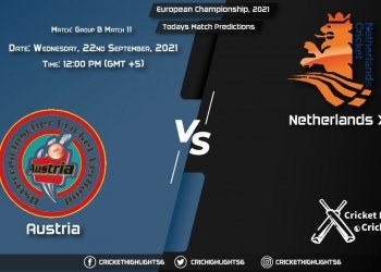 European Championship, 2021, Group B - Match 11 : AUT vs NED XI, Playing 11 & Today's Match Predictions