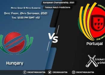 European Championship, 2021, Group B - Match Eliminator HUN vs POR, Playing 11 & Today's Match Predictions