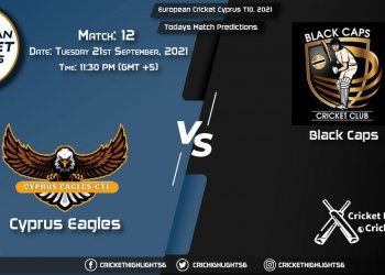 European Cricket Cyprus T10, 2021, Match 12 : CES vs BCP, Playing 11 & Today's Match Predictions