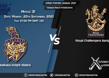 Indian Premier League, 2021, Match 31 KKR vs RCB, Playing 11 & Today's Match Predictions