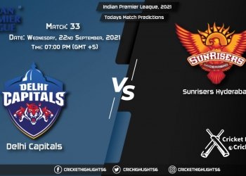 Indian Premier League, 2021, Match 33 DC vs SRH, Playing 11 & Today's Match Predictions