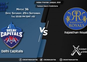 Indian Premier League, 2021, Match 36: DC vs RR, Playing 11 & Today's Match Predictions