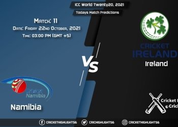ICC World Twenty20, 2021, Match 11 NAM vs IRE, Playing 11 & Today's Match Predictions