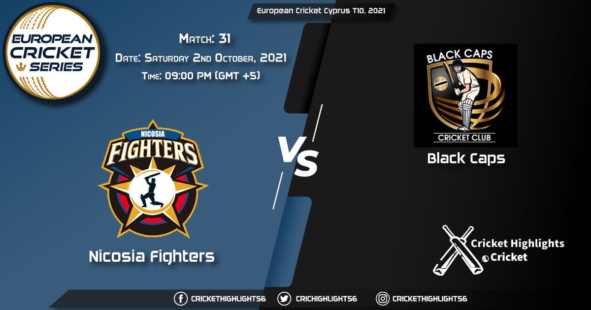 NFCC vs BCP Live Score Match 31, Playing 11 Live Match Today, October 2, 2021, European Cricket Cyprus T10, 2021