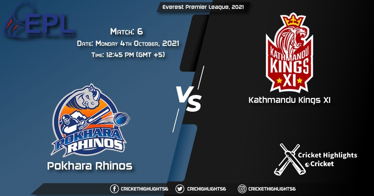 PR vs KK Live Score Match 6, Playing 11 Live Match Today, October 4, 2021, Everest Premier League, 2021