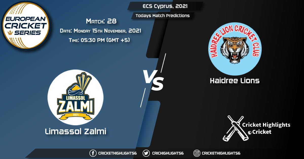 ECS Cyprus, 2021, Match 28 LIZ vs HAL Playing 11 & Today's Match Predictions
