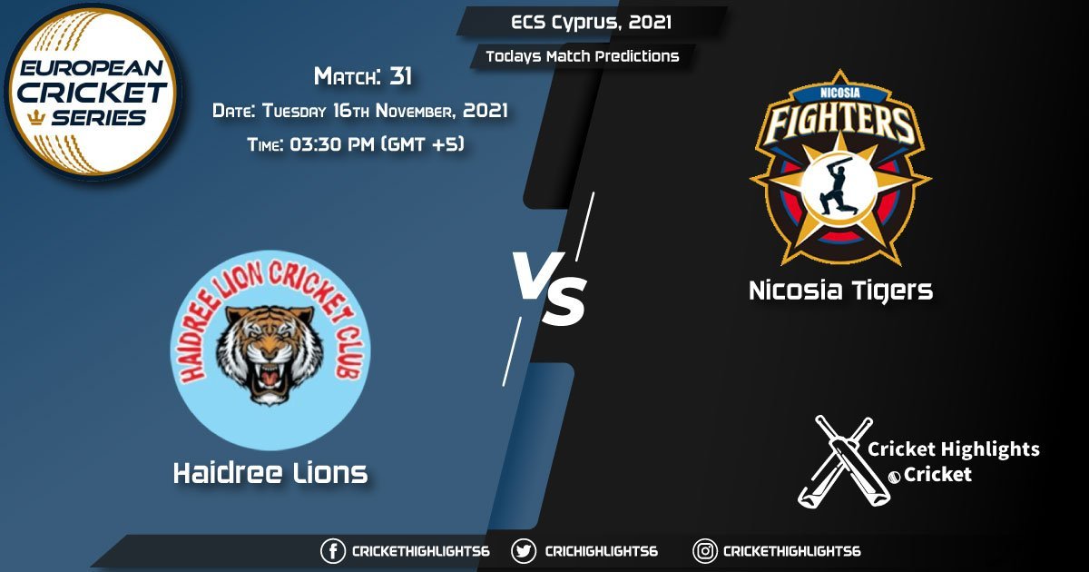 ECS Cyprus, 2021, Match 31 HAL vs NCT, Playing 11 & Today's Match Predictions