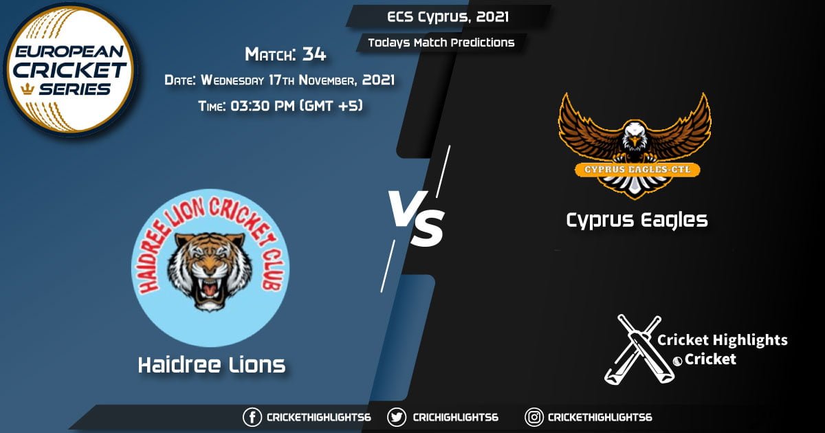 ECS Cyprus, 2021, Match 34 HAL vs CES, Playing 11 & Today's Match Predictions