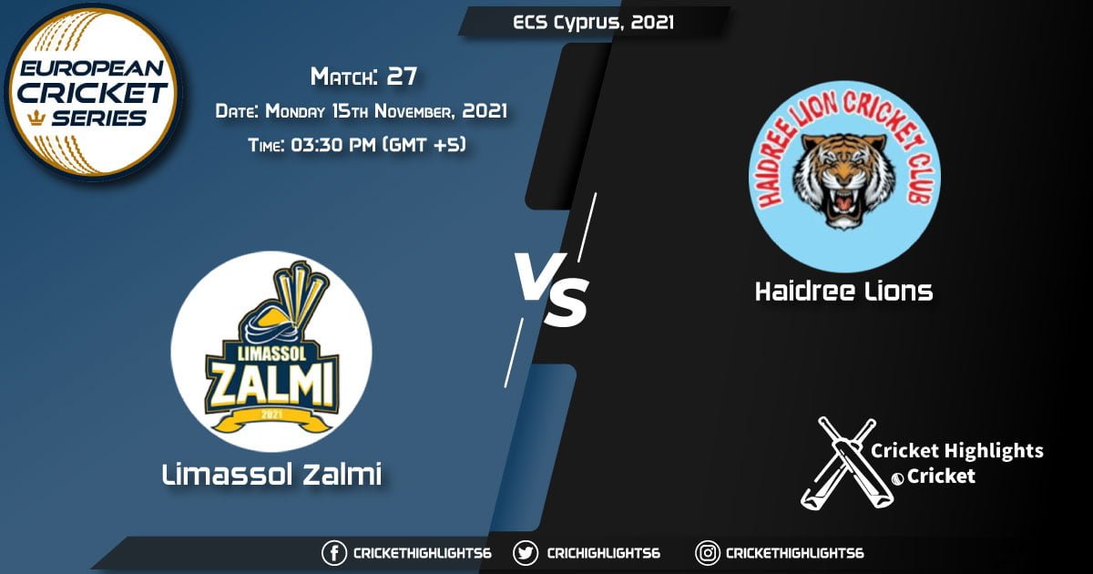 LIZ vs HAL, Live Scorecard, Match 27th, November 15th, 2021, Live Cricket Score, ECS Cyprus, 2021