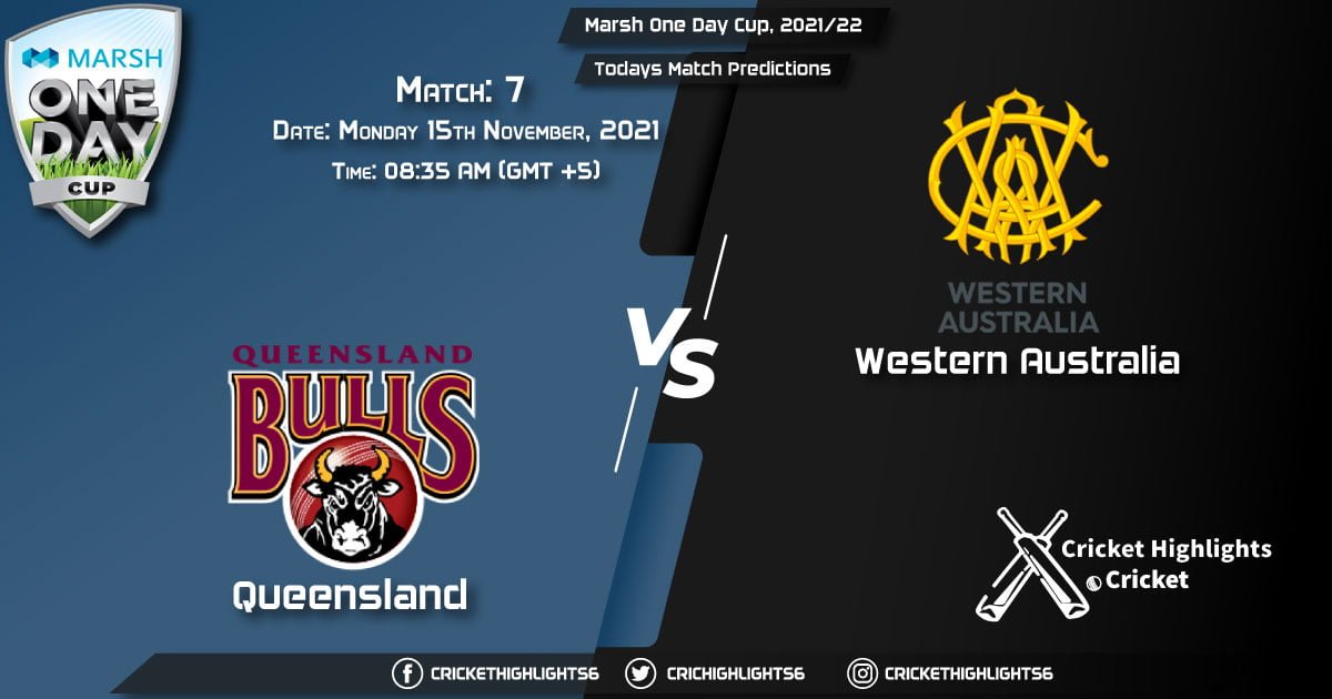 Marsh One Day Cup, 202122, Match 7 QUN vs WAU, Playing 11 & Today's Match Predictions