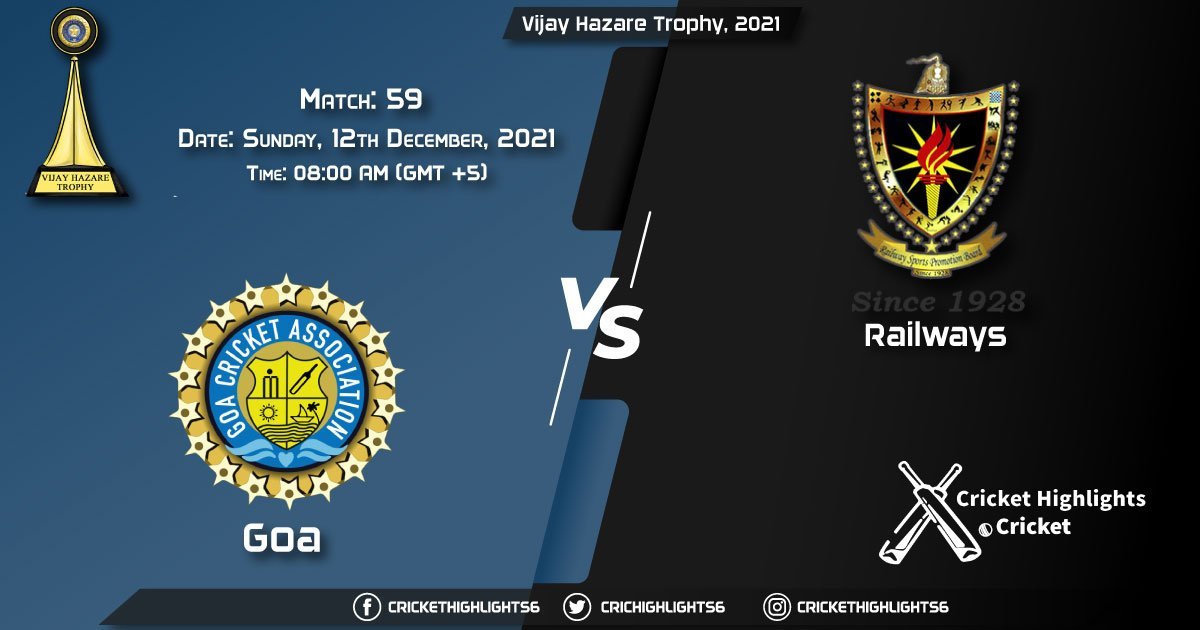 GOA vs RAI, Live Scorecard, Match 59, December, 12, 2021, Live Cricket Score, Vijay Hazare Trophy, 2021