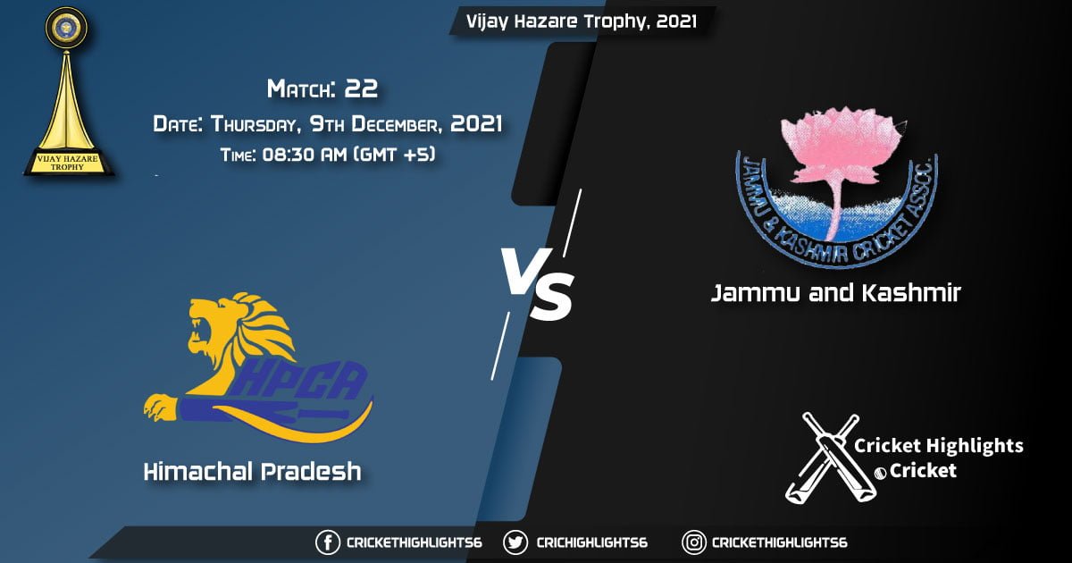 HIM vs JAM, Live Scorecard, Match 22, December 9, 2021, Live Cricket Score, Vijay Hazare Trophy, 2021