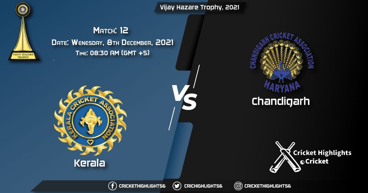 KER vs CHN, Live Scorecard, Match 12, December 8, 2021, Live Cricket Score, Vijay Hazare Trophy, 2021