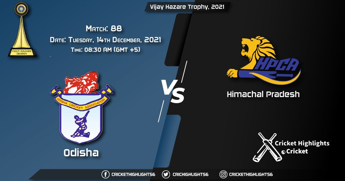ODS vs HIM, Live Scorecard, Match 88, December, 14, 2021, Live Cricket Score, Vijay Hazare Trophy, 2021