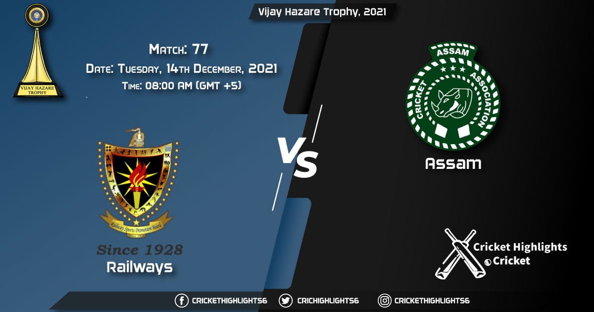RAI vs ASM, Live Scorecard, Match 77, December, 14, 2021, Live Cricket Score, Vijay Hazare Trophy, 2021