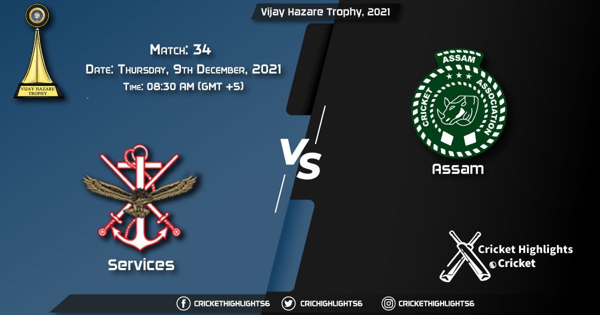 SER vs ASM, Live Scorecard, Match 34, December 9, 2021, Live Cricket Score, Vijay Hazare Trophy, 2021