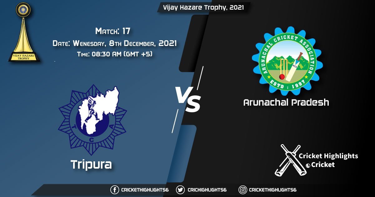 TRP vs AP, Live Scorecard, Match 17, December 8, 2021, Live Cricket Score, Vijay Hazare Trophy, 2021